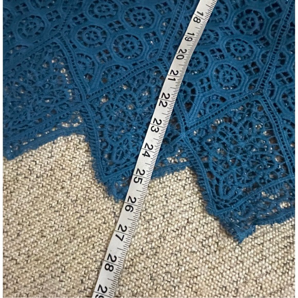 Anthropologie Deletta Croquet Teal Sleeveless Top NWT Size L - Picture 9 of 16